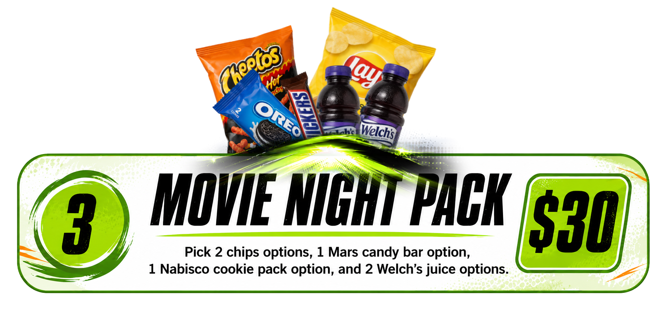 Movie Night Pack — $30